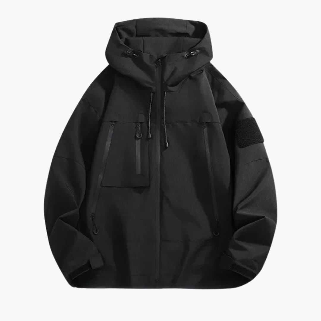 Elarova | Herren jacke mit Kapuze und Frontreißverschluss