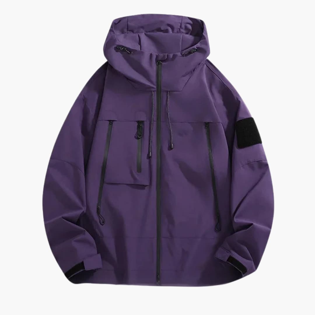 Elarova | Herren jacke mit Kapuze und Frontreißverschluss