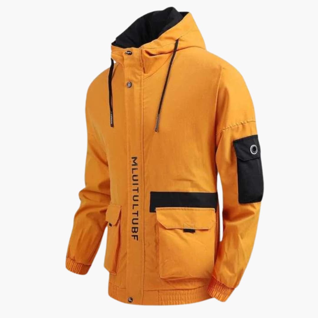 Elarova | Herren jacke mit Kapuze und mehreren Taschen