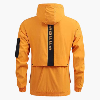 Elarova | Herren jacke mit Kapuze und mehreren Taschen