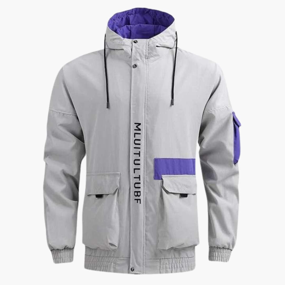 Elarova | Herren jacke mit Kapuze und mehreren Taschen