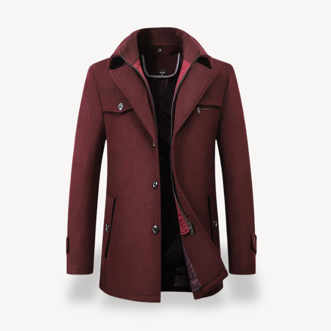 Elarova | HerrenPeacoat aus Wollmischung