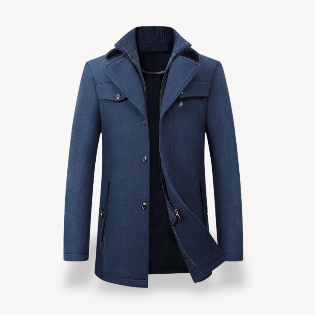 Elarova | HerrenPeacoat aus Wollmischung