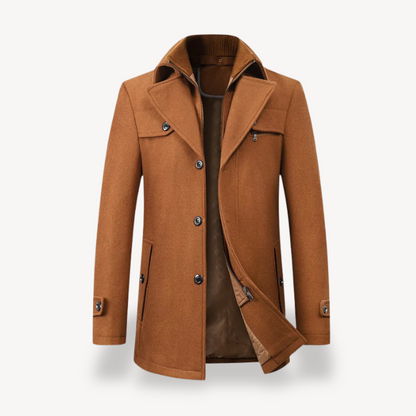 Elarova | HerrenPeacoat aus Wollmischung