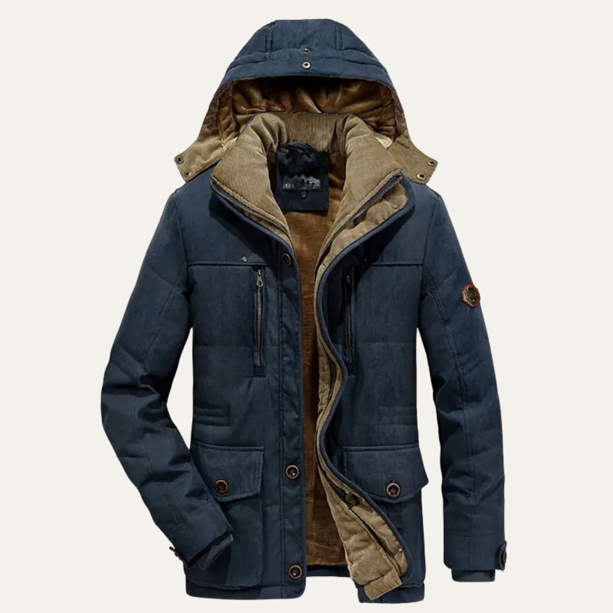 Elarova | HerrenWinterparka mit abnehmbarer Kapuze