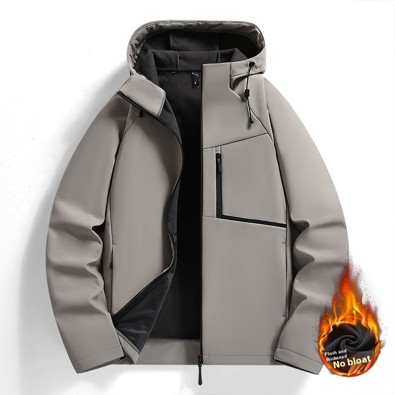 Elarova | Herrenjacke Charlie: Gefütterte Winterjacke mit Fleece für Herbst und Winter