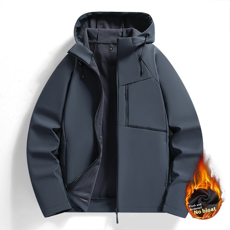 Elarova | Herrenjacke Charlie: Gefütterte Winterjacke mit Fleece für Herbst und Winter