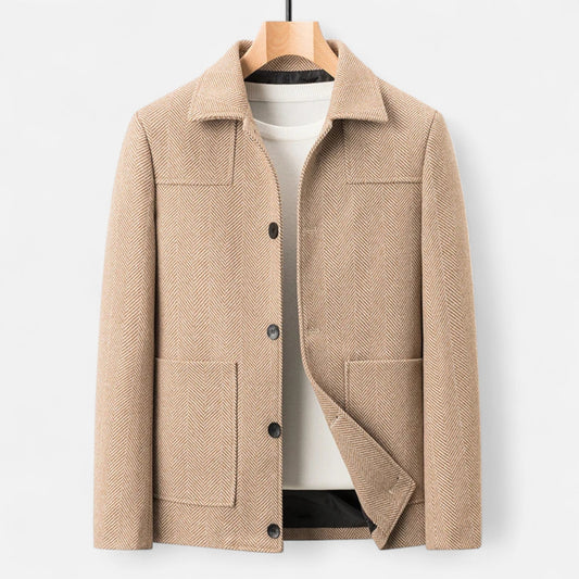 Elarova | Herrenjacke aus Wollmischung – Eleganz mit Business-Revers