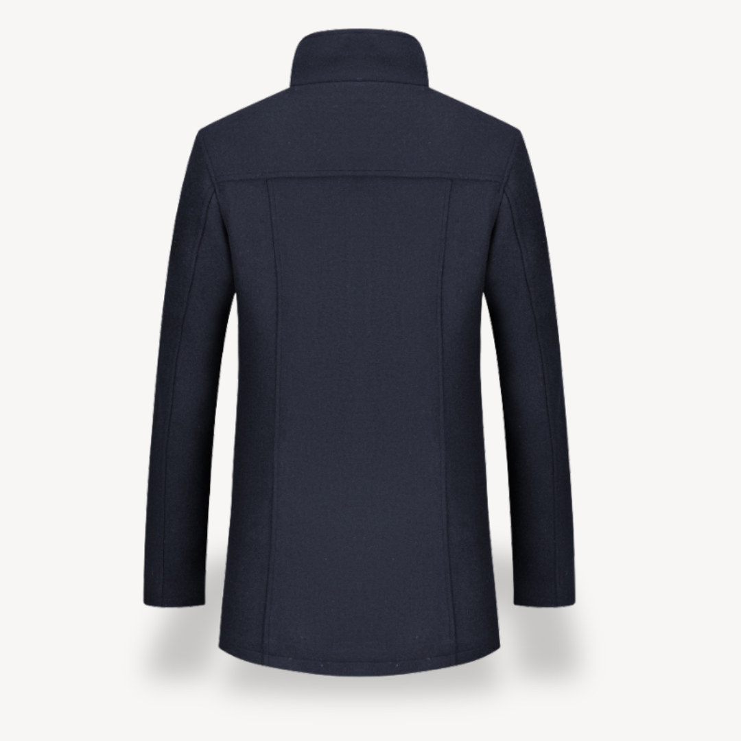 Elarova | Herrenjacke aus Wollmischung mit gestepptem Futter