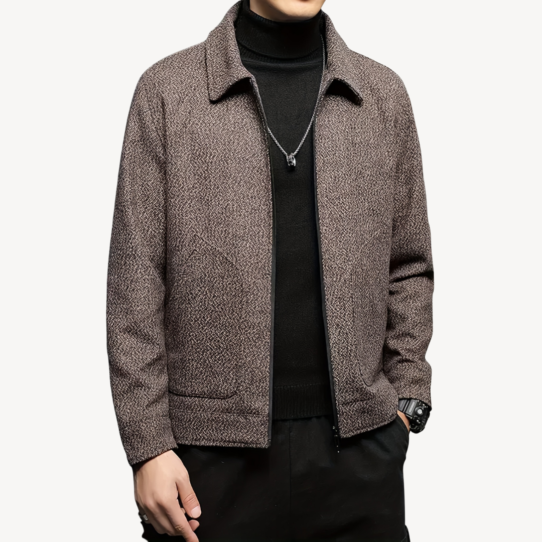 Elarova | Herrenjacke aus gewebter Wollmischung