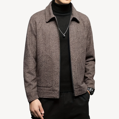 Elarova | Herrenjacke aus gewebter Wollmischung