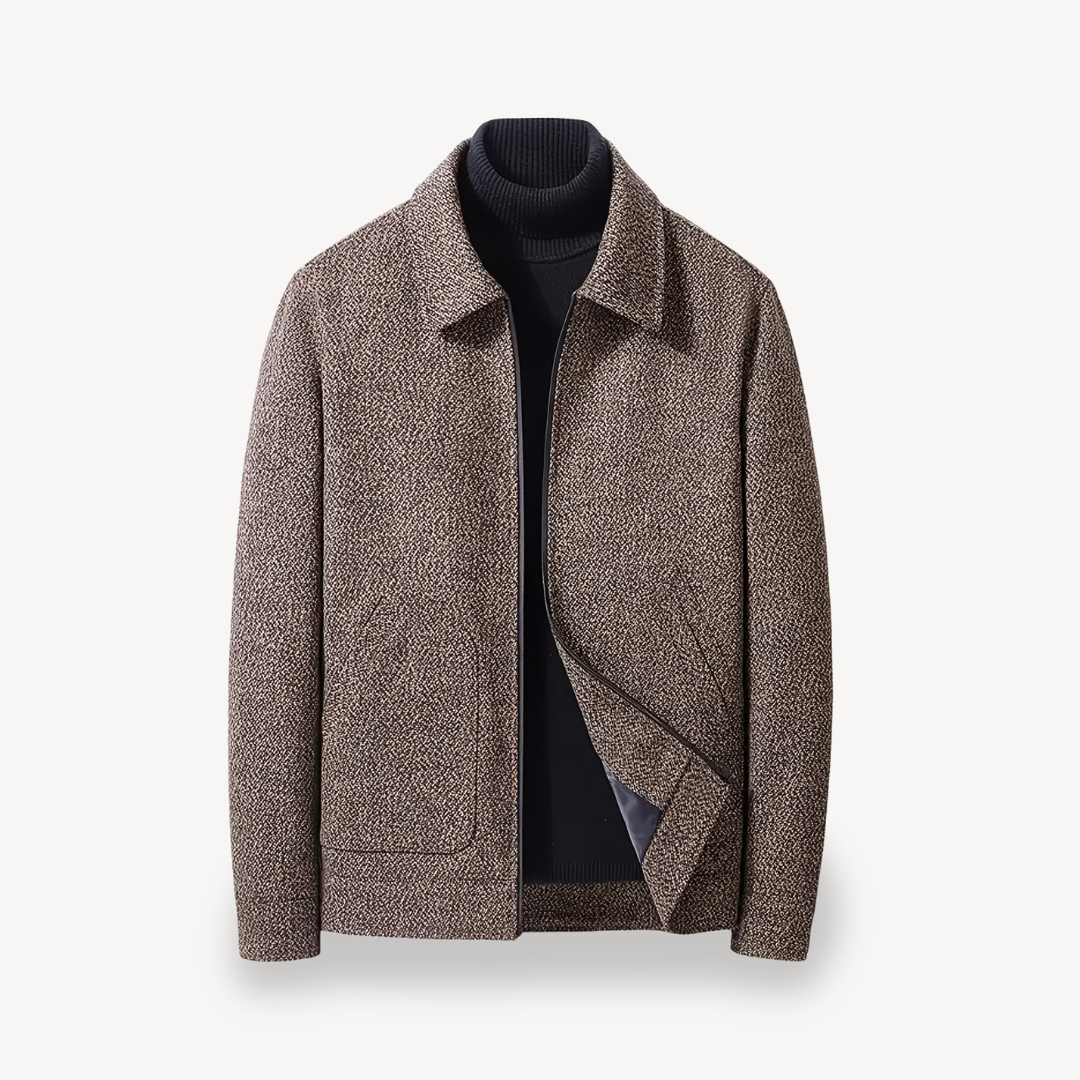 Elarova | Herrenjacke aus gewebter Wollmischung