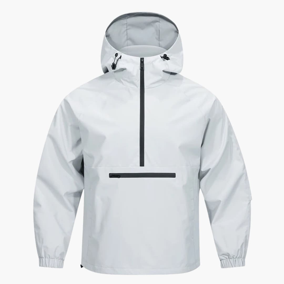 Elarova | Herrenjacke mit Kapuze Frontreißverschluss und langen Ärmeln