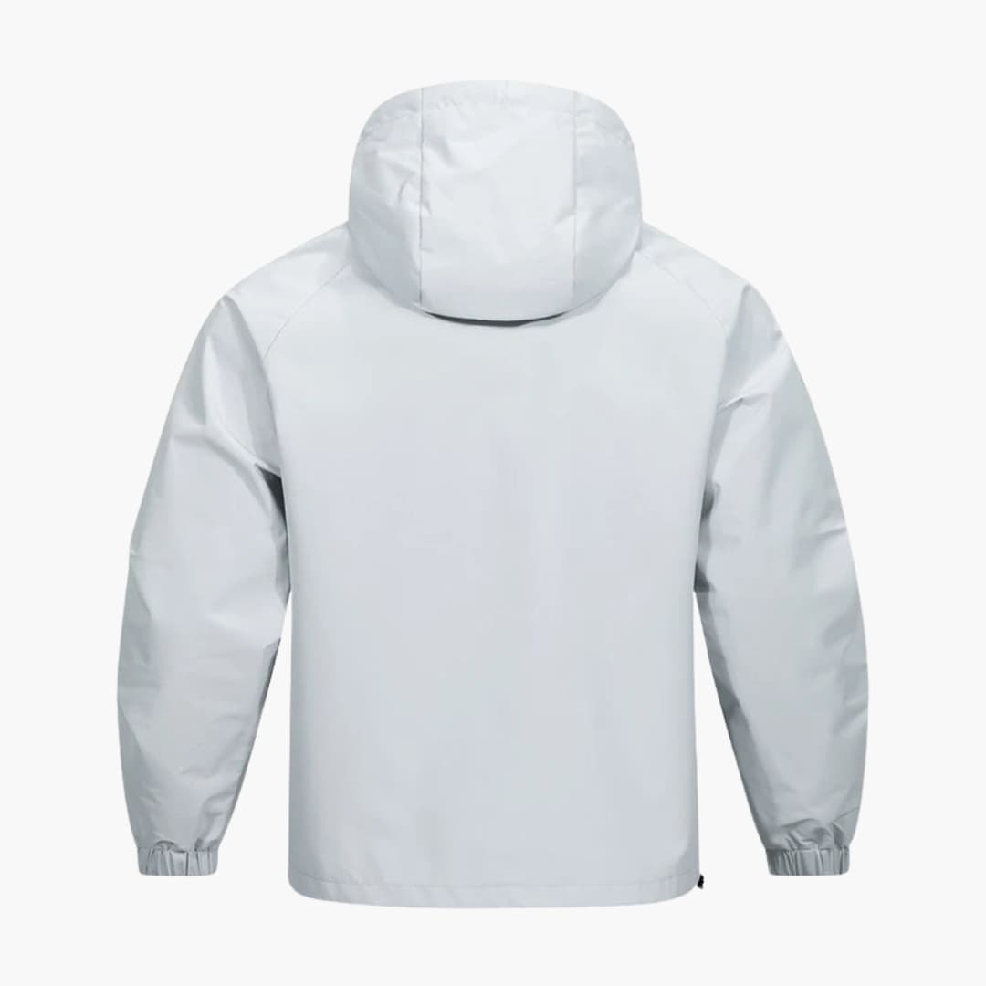 Elarova | Herrenjacke mit Kapuze Frontreißverschluss und langen Ärmeln