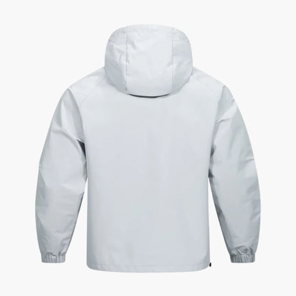 Elarova | Herrenjacke mit Kapuze Frontreißverschluss und langen Ärmeln