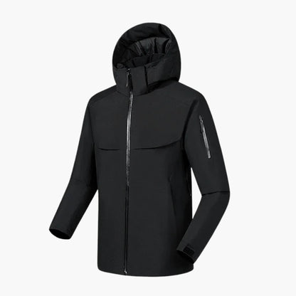 Elarova | Herrenjacke mit Kapuze Seitentaschen