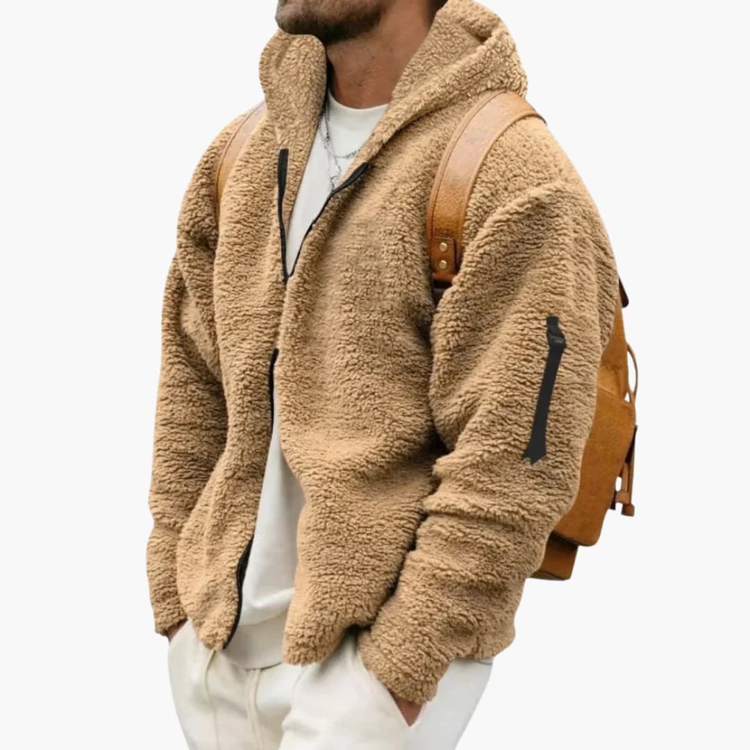 Elarova | Herrenjacke mit Kapuze und Reißverschluss