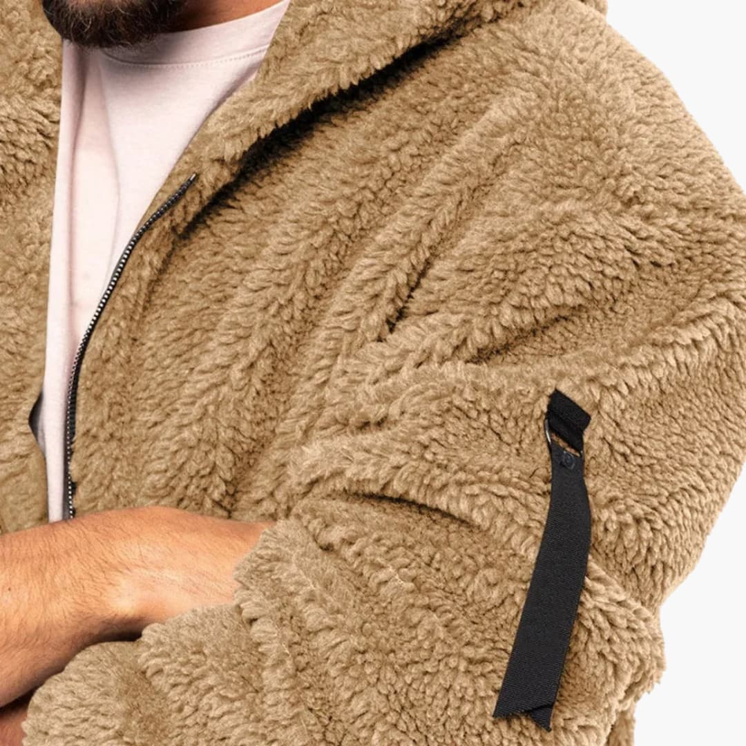Elarova | Herrenjacke mit Kapuze und Reißverschluss