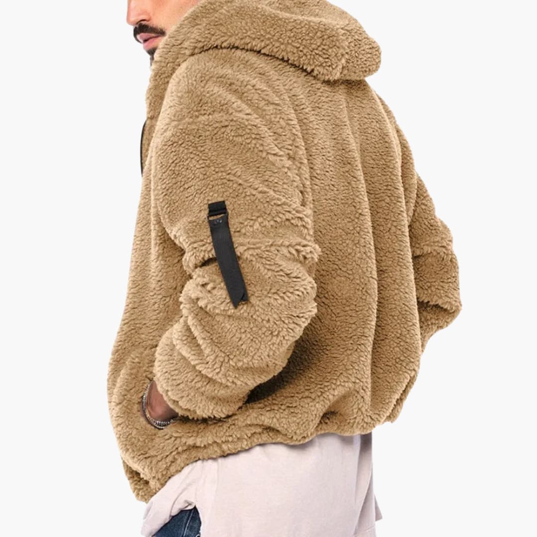Elarova | Herrenjacke mit Kapuze und Reißverschluss