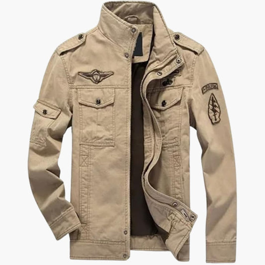 Elarova | Herrenjacke mit Stehkragen und mehreren Taschen