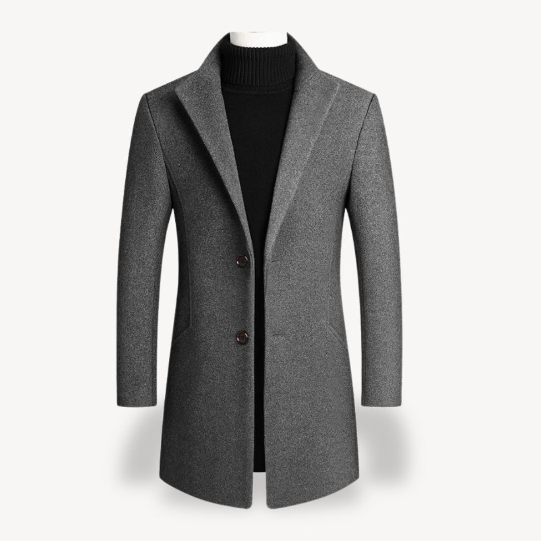 Elarova | Herrenmantel aus Wollmischung