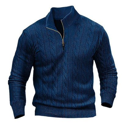 Elarova | Herrenpullover mit Reißverschluss