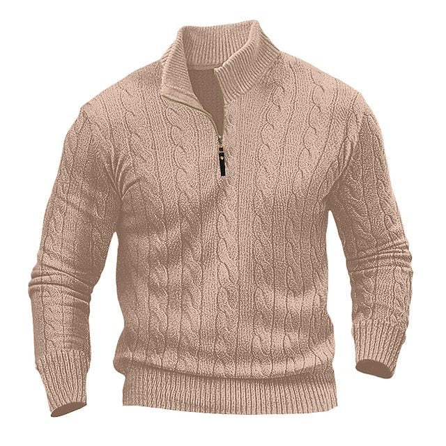 Elarova | Herrenpullover mit Reißverschluss
