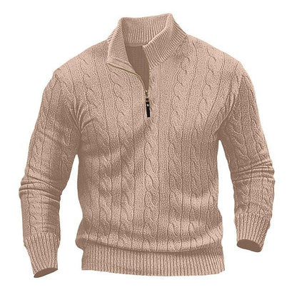 Elarova | Herrenpullover mit Reißverschluss
