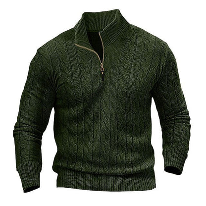 Elarova | Herrenpullover mit Reißverschluss