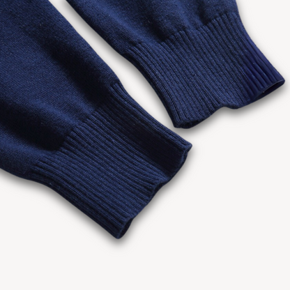 Elarova | Herrenpullover mit V-Ausschnitt – Weiche Baumwollmischung – Slim Fit – Freizeit- und Abendgarderobe