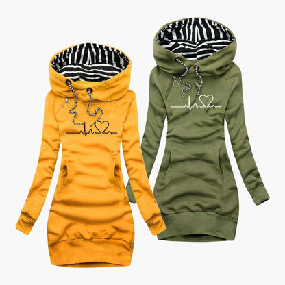 Elarova | Herzmotiv Hoodie für Damen