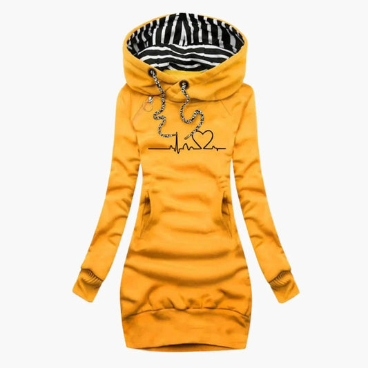 Elarova | Herzmotiv Hoodie für Damen