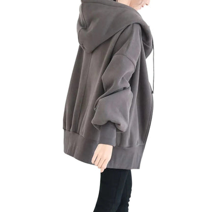 Elarova | Hooded Long Zip-Up Fleece Hoodies