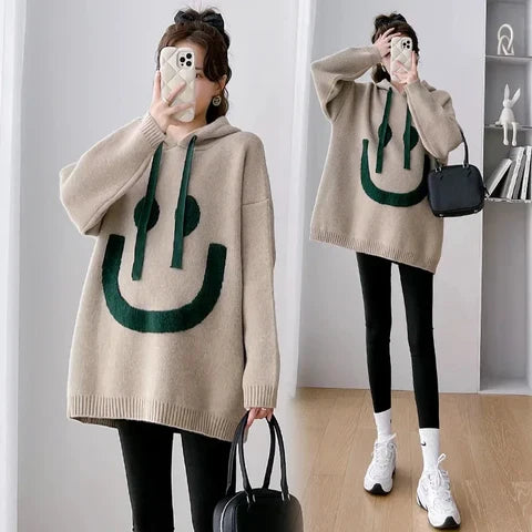 Elarova | Hoodie Mit Smiley-Print Für Frauen