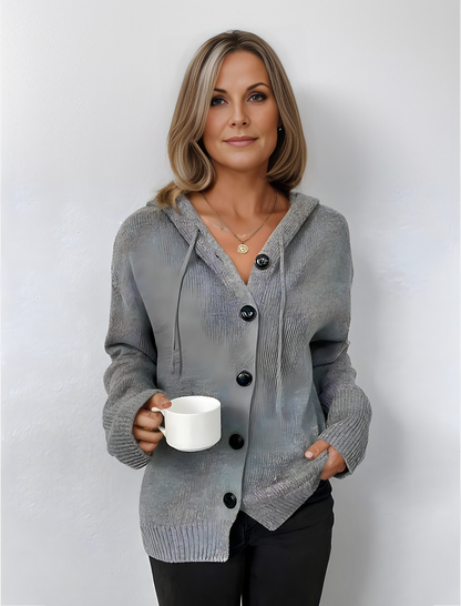 Elarova | Hoodie | Warme Bequeme Damenweste mit Kapuze
