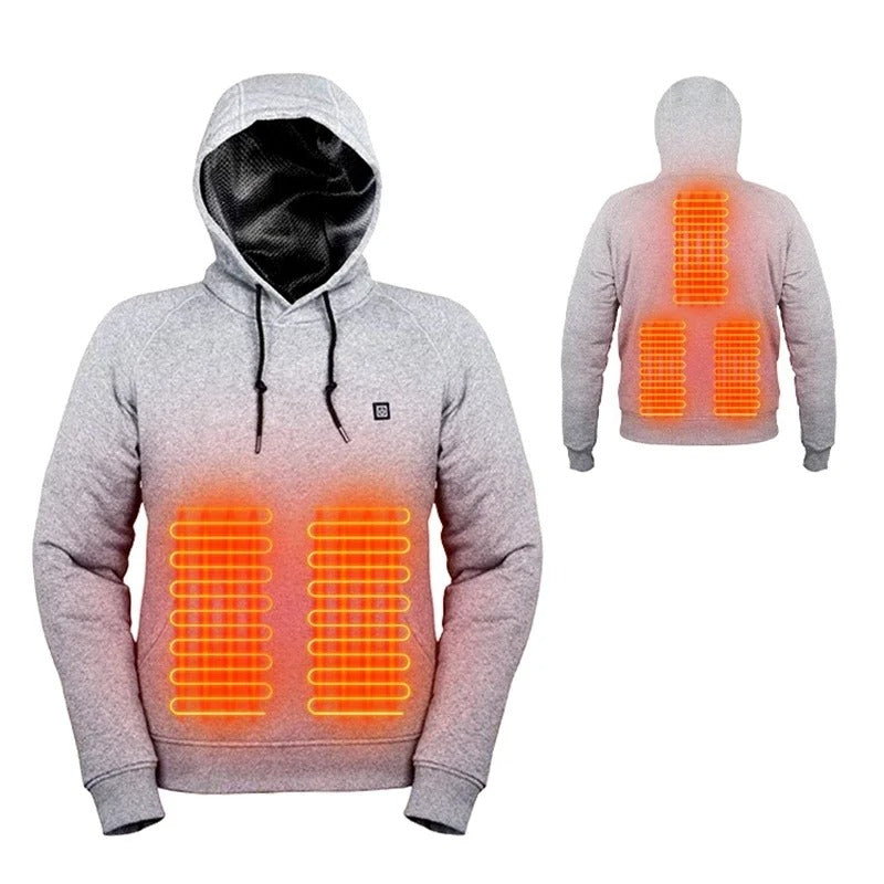 Elarova | Hoodies, USB elektrische Heizung leichte Kapuzen-Sweatshirts Jacke