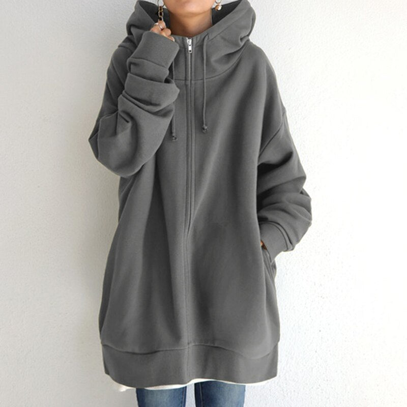 Elarova | Hyggelig Winter Pullover Kapuzenpullover In Übergröße