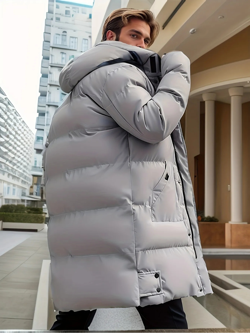 Elarova | Jacke für Herren mit Kapuze für den Winterlook