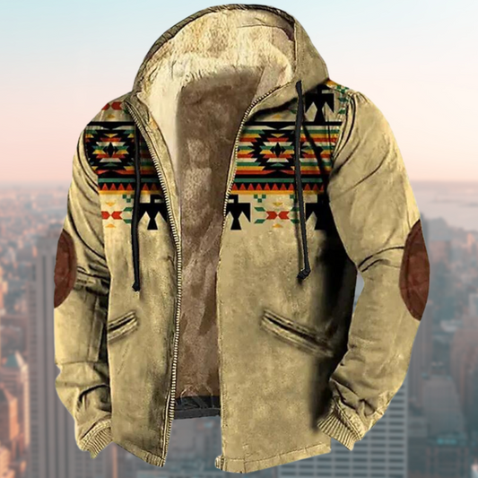 Elarova | Jacke mit Kapuze und einheimischem Druck