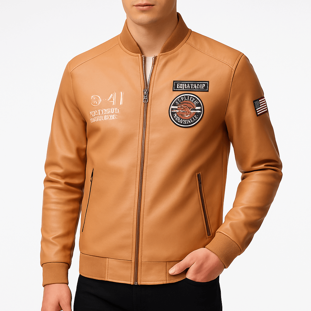 Elarova | Jacke mit Lederpatches