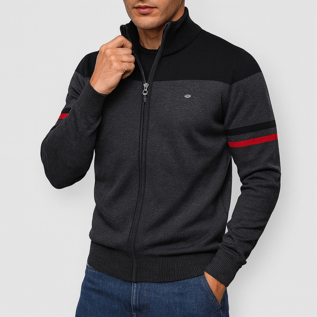 Elarova | Jacke mit Reißverschluss und Farbblock