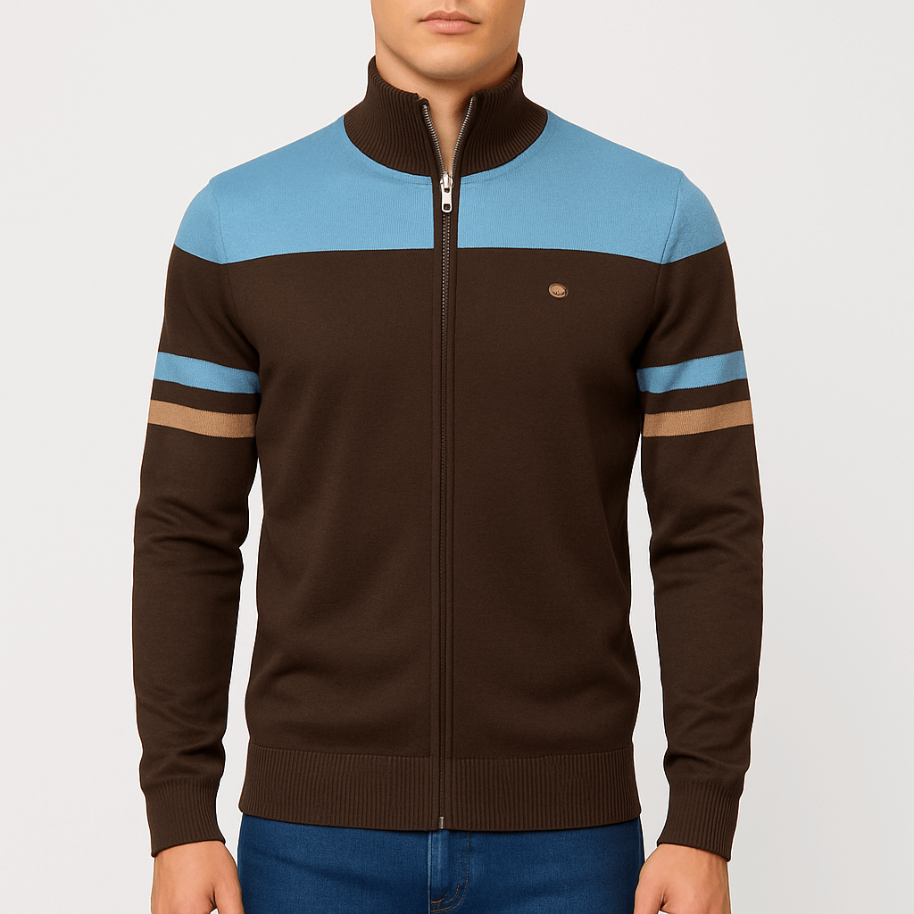 Elarova | Jacke mit Reißverschluss und Farbblock