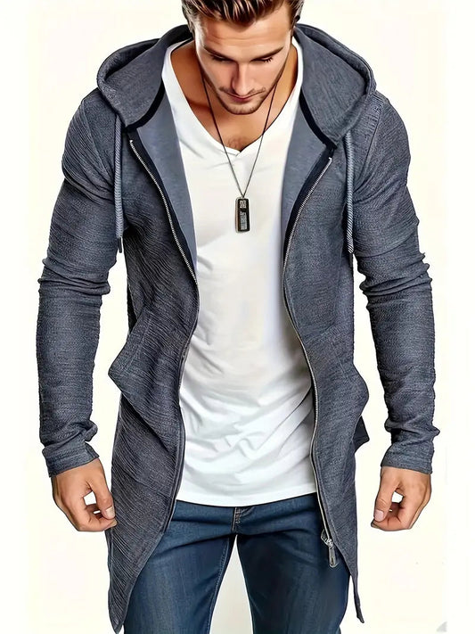 Elarova | Jacke mit Reißverschluss und Kordel für Herren