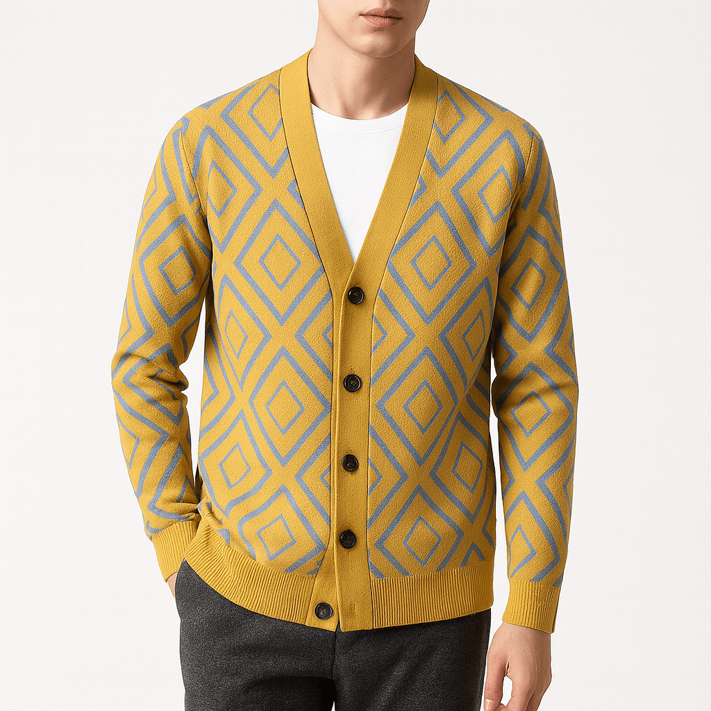 Elarova | Jacquard-Strickjacke