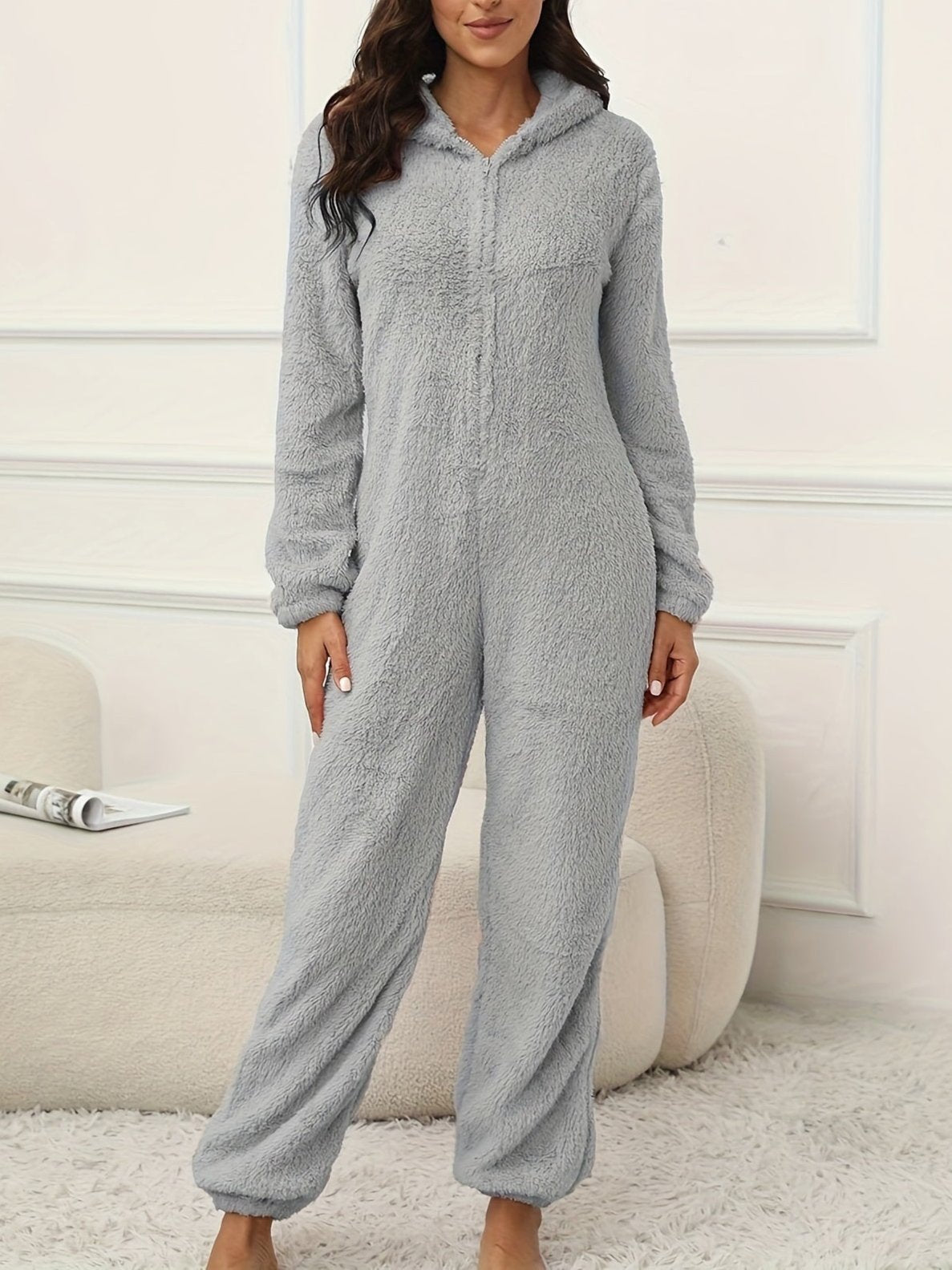 Elarova | KapuzenLoungeJumpsuit Für Stilvollen Winterkomfort Für Frauen