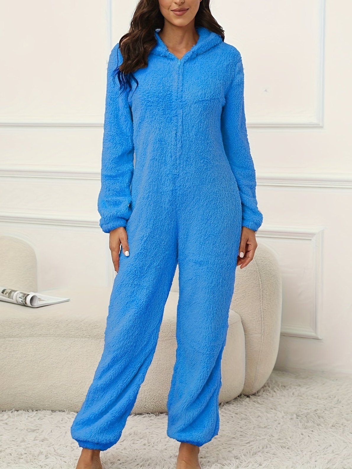 Elarova | KapuzenLoungeJumpsuit Für Stilvollen Winterkomfort Für Frauen