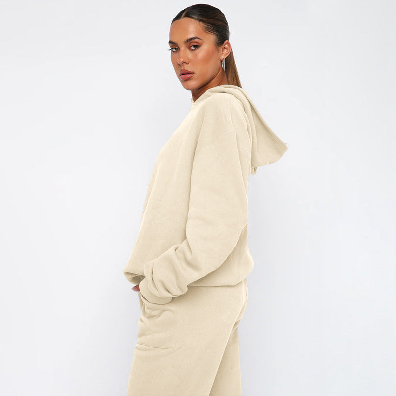 Elarova | Kapuzenpulli- und Jogger-Set in Übergröße für Damen