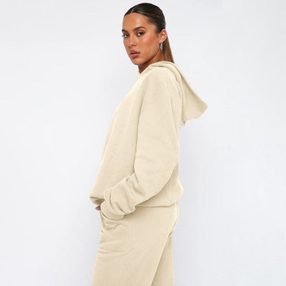Elarova | Kapuzenpulli- und Jogger-Set in Übergröße für Damen
