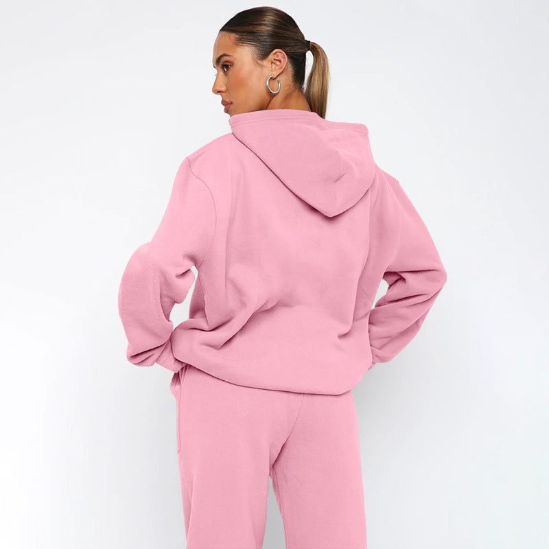 Elarova | Kapuzenpulli- und Jogger-Set in Übergröße für Damen