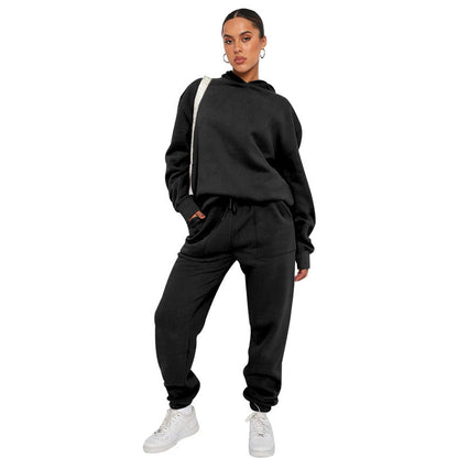 Elarova | Kapuzenpulli- und Jogger-Set in Übergröße für Damen